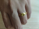 周大福心心相守黄金戒指女爱心足金首饰(工费160)约2.2g EOF46 实拍图