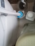 妙洁（MIAOJIE）一次性马桶刷子套装即抛替换头清洁剂无死角刷厕所卫生间浴室用品 马桶刷+14替换头+壁贴 实拍图