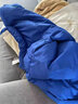 忆克萨 双面穿羊羔绒棉衣外套男冬季潮牌ins加绒短款厚棉服 蓝色 XL 实拍图