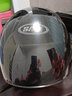 狼培头盔镜片电动车头盔面罩高清透明彩色茶色防晒头盔挡风片头盔配件 【螺丝小孔】防晒茶片 半盔款 实拍图