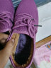 老北京布鞋棉鞋女冬季加绒运动鞋保暖二棉鞋平底防滑中老年妈妈鞋 紫色 加绒加厚 38 晒单实拍图