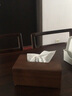 初心胡桃木纸巾盒卫生间洗脸盆旁专用欧式木质餐巾纸抽盒家用创意收纳 胡桃木纸巾盒小号(可放120抽) 实拍图