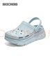 斯凯奇（Skechers）洞洞鞋女士夏季凉拖鞋泡泡鞋透气厚底增高外穿沙滩鞋踩屎感 实拍图