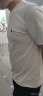 杰克·琼斯（JACK&JONES）男装T恤男夏季万能T恤舒适男士短袖清凉多色上衣纯色水洗不易走形 沙灰色C13 L 晒单实拍图