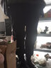 欧妤休闲裤女秋冬女装加绒加厚雪尼尔卫裤女哈伦裤长裤宽松休闲裤子 加绒黑色 M建议90-100斤 实拍图