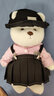 莉娜熊（TeddyTales）小熊玩偶毛绒玩具泰迪手作熊公仔娃娃生日礼物送女生 粉色独角兽中奶白 搭配短毛崽崽 礼盒装 实拍图