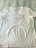LACOSTE法国鳄鱼男装易打理舒适纯色休闲圆领短袖T恤|TH6709 001/白色 05/L 实拍图