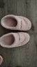 洁丽雅老人棉拖鞋女士冬季2023新款室内居家防滑包跟厚底加绒保暖棉鞋女 粉色 38-39 (适合37-38码) 晒单实拍图