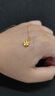 中国黄金（CHINA GOLD）黄金吊坠项链足金四叶草套链送女友老婆生日情人节礼物 吊坠+足金链+贺卡刻字+礼盒 实拍图