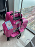 汪汪队立大功（PAW PATROL）儿童骑行行李箱可坐拉杆箱万向轮男孩女宝宝卡通木马汽车旅行箱 天天骑行款粉色 20英寸 实拍图