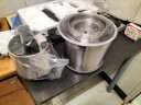 德玛仕（DEMASHI）商用绞肉机大容量 搅馅机不锈钢大功率肉菜同绞 绞馅肉沫绞菜机 JR-100A（工程款10L/升） 实拍图