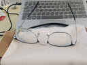 CHASM近视眼镜男痞帅型男大脸钛材眼镜框架女配防蓝光变色高度近视散光 黑银百搭款 配1.60防蓝光护目镜片(度数备注) 实拍图