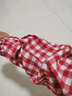窈嘉加长加大纯棉袖套粗棉格子长款工厂工作劳保套袖成人男女秋冬护袖 【1双/棉布】艳红格子袖套 通用 实拍图