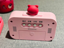 迪士尼（Disney）儿童闹钟学生专用起床神器闹钟计时器二合一 卡通便携随身不锈钢儿童保温杯学生推拉橡皮擦草莓熊 实拍图