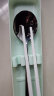 品喻（PINYU） 学生筷勺餐具 抗菌合金筷子不锈钢勺子带收纳盒 上班族旅行创意快餐便携套装 三件套绿色 实拍图