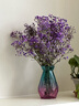 爱满（AIMAN）满天星天然干花花束ins网红生日 新房装饰摆件风干真插花家居摆设 紫色满天星  【带M款花瓶】 实拍图