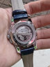 罗西尼（ROSSINI）手表男520情人节礼物自动机械表蓝盘钢带商务镂空夜光 519939 晒单实拍图