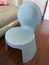 禧天龙家用加厚凳子椅子带靠背幼儿矮凳宝宝椅小板凳换鞋凳 创意凳子 石青色1只装【福娃椅】 实拍图