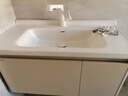 万和浴室柜组合陶瓷一体盆洗手盆柜组合卫生间洗脸盆柜洗漱台美妆除雾 实拍图