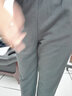 361°运动裤男秋冬季新款舒适直筒针织长裤修身绒卫裤御寒保暖 【男】静谧灰 4XL 实拍图