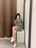探巡女鞋春秋单鞋女软底小白鞋女增高休闲鞋女透气一脚蹬鞋子女护士鞋 2013-白色 37 实拍图