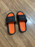 傲万2026新款拖鞋男夏防滑室内居家时尚浴室情侣家居按摩外穿凉拖鞋男 黑橙 42-43 适合41-42 实拍图