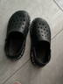 回力洞洞洞鞋男夏季外穿2025新款开车透气男士凉鞋防滑沙滩户外包头拖鞋 黑色 39 (39-40) 实拍图