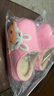 儿童棉拖鞋秋冬爆款加绒保暖毛毛鞋男女童防滑室内居家棉鞋 桃粉色 24.5 内长15cm 实拍图