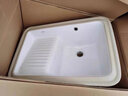 箭牌（ARROW）陶瓷洗衣盆带搓板阳台家用单盆大号台下盆洗手盆洗衣池带搓衣板 洗衣盆【含银色三功能抽拉龙头】 实拍图