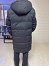 老爷车 中长款羽绒服男过膝加厚保暖连帽大码宽松中老年人男装羽绒服外套大衣冬季新品爸爸装防寒服送礼 带毛领-黑色 XL-180 实拍图