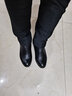 蜘蛛王女鞋妈妈棉鞋女冬季保暖加绒短靴中老年加厚棉鞋皮鞋女 黑色 35  实拍图