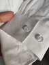GOSERFONDO 长袖衬衫女春夏防皱衬衣韩范修身显瘦气质职业商务工装面试衬衣 白色暗门襟 36 /M（90-100斤） 实拍图