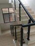 金日盛（FSJRS） 楼梯扶手现代简约不锈钢楼梯扶手护栏阁楼阳台栏杆自装玻璃立柱 楼梯1050黑漆-精铸款1支立柱 实拍图