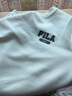 斐乐（FILA）官方男子加绒保暖卫衣秋冬季时尚休闲简约圆领套头衫长袖上衣男装 蒸汽白-IV M 实拍图