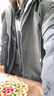 啄木鸟外套男春秋季潮流假两件连帽夹克男宽松休冲锋衣工装棉衣服保暖 黑色 M (建议90-110斤) 实拍图