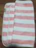 洁丽雅（grace） 洁丽雅条纹毛巾洗脸珊瑚绒彩条干发毛巾速干吸水不掉毛带挂绳 条纹粉 1条 实拍图