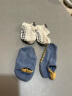 爱宝适宝宝地板袜夏款婴儿袜子室内学步袜防滑袜3双装M码 蓝白灰 S768 实拍图