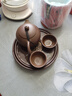 电木壶承干泡台茶盘紫砂茶壶垫储水底座壶托茶杯底托功夫茶道配件 电木勾玉壶承-八卦棕色 实拍图
