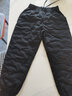 鸭鸭羽绒裤女秋冬季新款鸭绒卫裤高腰显瘦弹力工装棉裤休闲哈伦裤 黑色 L 实拍图