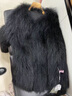 傲列2024秋冬轻奢品质貉子毛双面编织皮草女中长减龄狐狸毛毛外套大衣 黑色 均码 实拍图