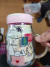 史努比（SNOOPY）玻璃杯 男女办公耐高温花茶杯子带茶隔果汁杯牛奶吸管杯800ML粉 晒单实拍图