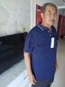 罗蒙【父亲节礼物】冰丝短袖t恤男夏季薄款男士透气polo翻领衫半袖 藏青+灰蓝 4XL (建议170-190斤) 实拍图