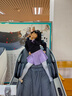 三沙（Sansha）儿童长袖裙连体服雪纺V领蕾丝芭蕾舞服练功表演服51AF0002浅紫L 实拍图