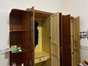 小木窝（XIAOMUWO）实木衣柜卧室现代中式经济型简约衣橱平开门衣柜实木木质家用转角 五门衣柜+角柜 胡桃色 实拍图