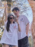 love legend情侣装夏季天短袖t恤套装新款潮流男女同款半袖上衣学生班服定制 (深爱的你)白色/白色 M 男+女S 实拍图
