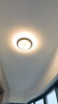VVS 美学灯 2022新款北欧过道灯走廊灯LED轻奢阳台吸顶灯创意入户门厅玄关灯饰 金色 直径25*6CM三色调光（单个装） 晒单实拍图