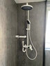 梵浴德国浴室数显智能恒温全铜花洒淋浴套装增压喷头莲蓬头按键淋浴器 月光白【恒温】智能数显 实拍图