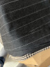 edition条纹西装裤女香蕉廓形羊毛休闲裤磨毛裤子 黑灰条色 M/165 晒单实拍图