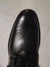 奥康男鞋男士布洛克内增高皮鞋男大码商务增高男皮鞋结婚新郎 黑色增高5.5CM 40 实拍图