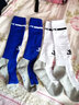 KELME/卡尔美儿童高筒足球袜过膝学生比赛训练毛巾底加厚防滑长筒袜子 白黑(均码:32-36)-3001款 实拍图